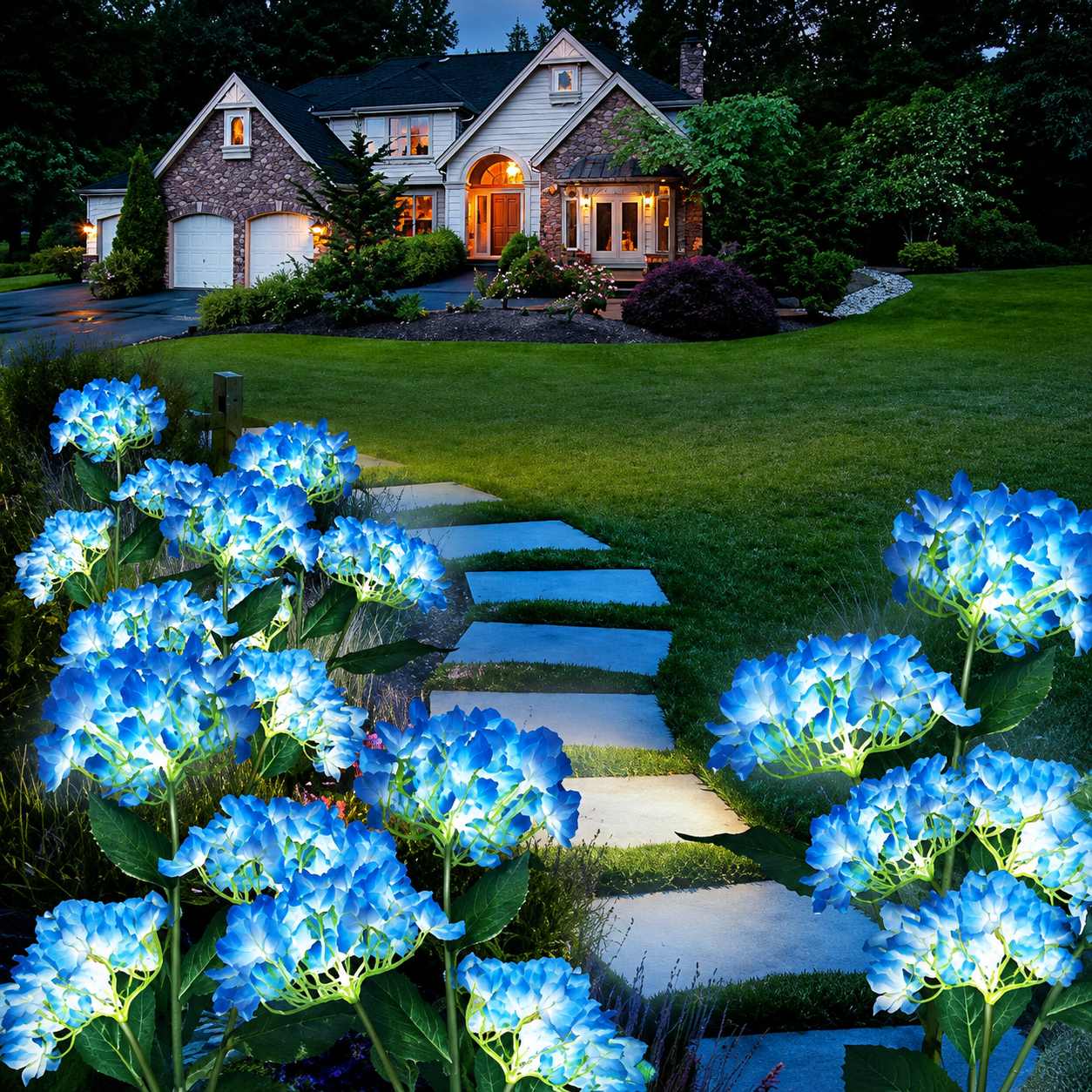 🔥Summer Sale🔥Outdoor Solar Hydrangea Flower Lights