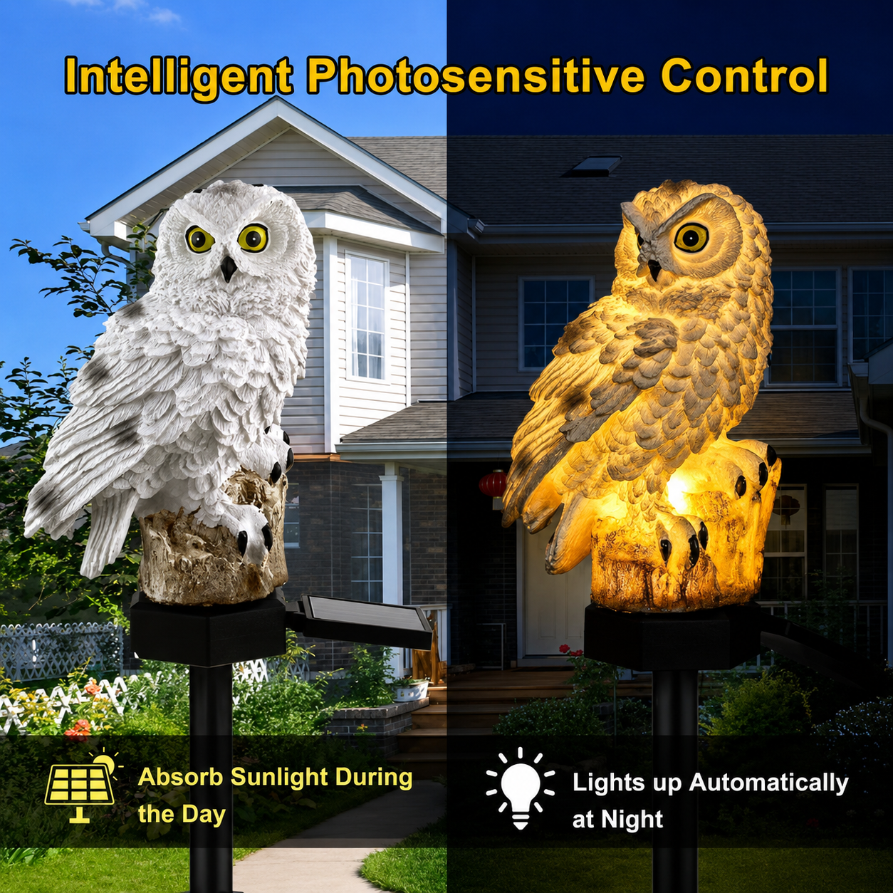 🔥 Holiday Special 50% OFF 🔥 Waterproof Solar Owl Light