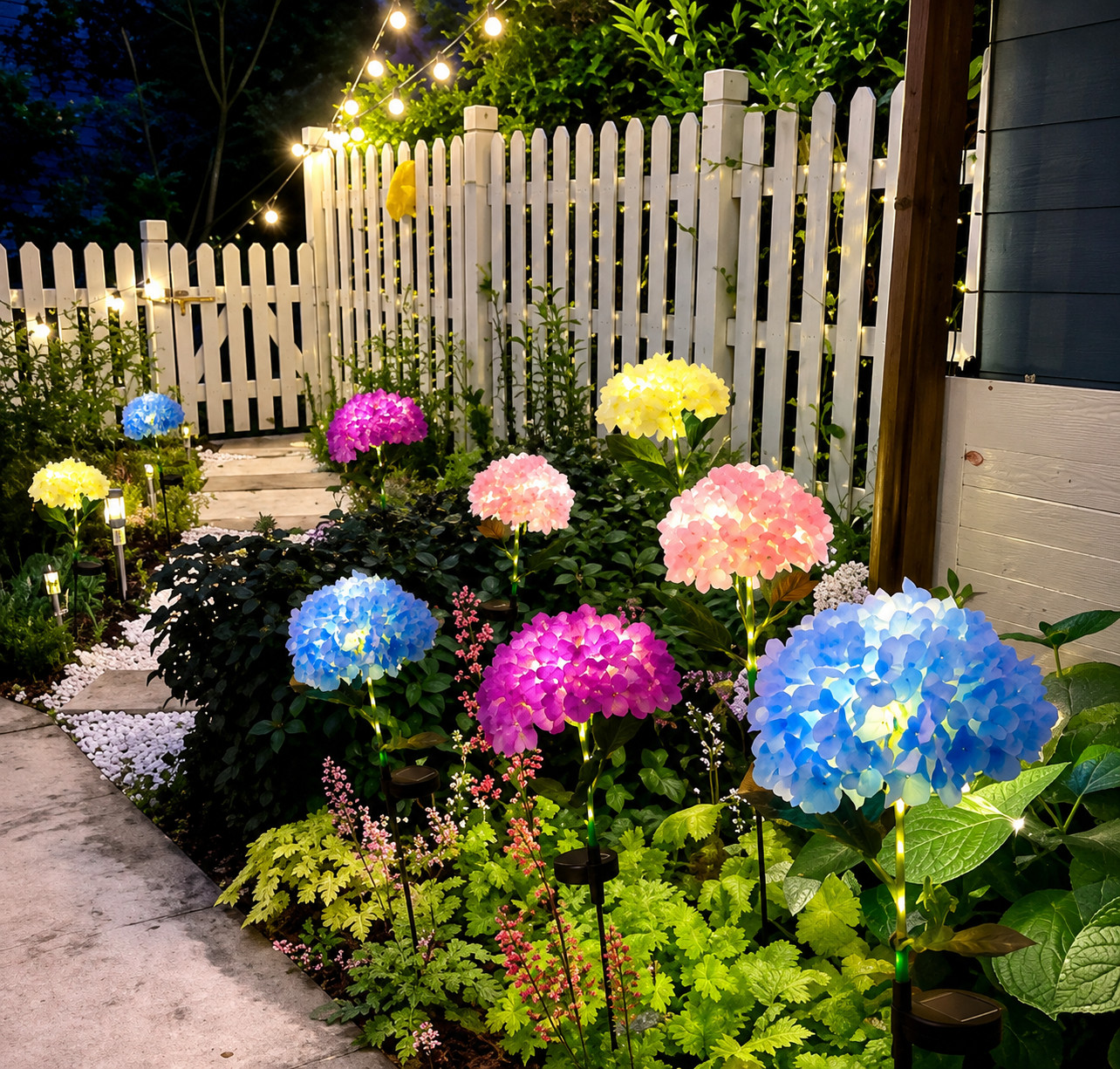 🔥Summer Sale🔥Outdoor Solar Hydrangea Flower Lights