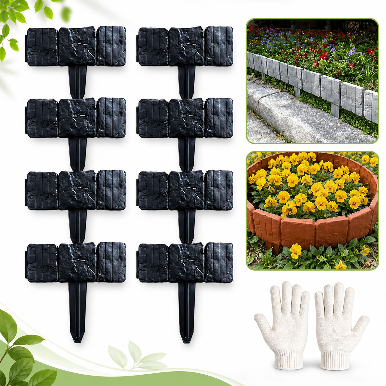 🔥2026 Hot Sale 55% OFF ✅️Imitation Stone Garden Fence - DIY Garden Edging Border