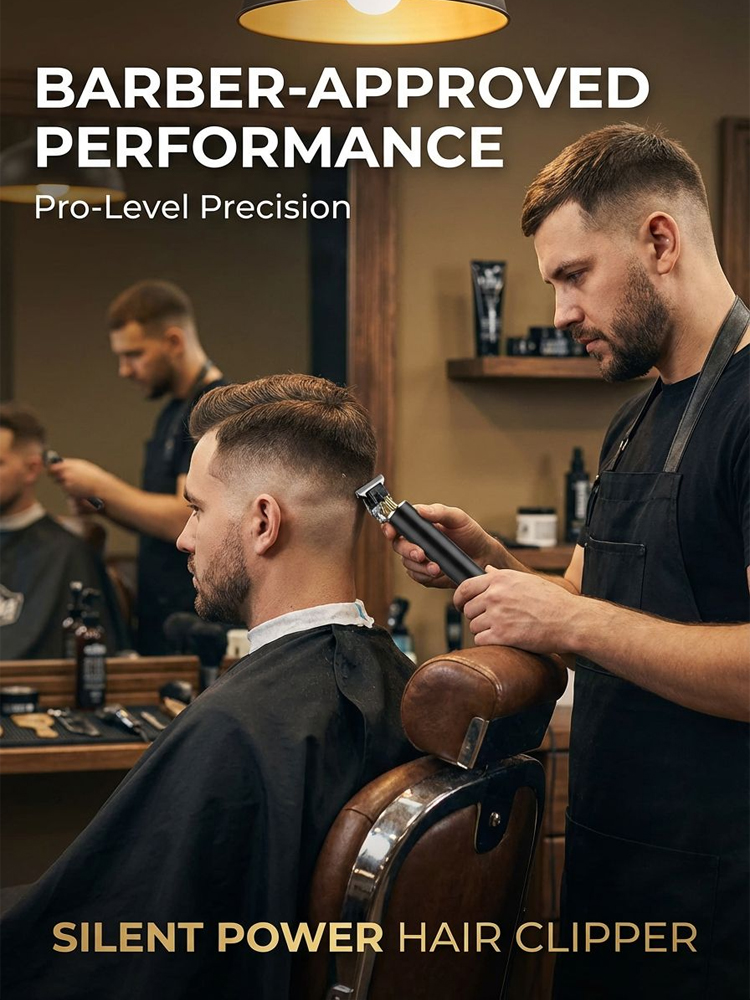 Silent and no-stuck hair Electric oil-cut carving hair clipper【👍Haircut, Shave, and Hair Removal in One!】【👍Lifetime warranty; free replacement for any issues within one year!！】