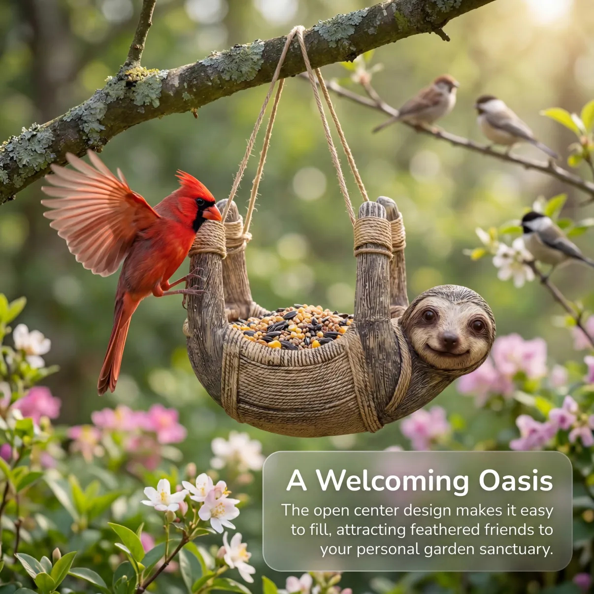 🎈Sloth Hanging Bird Feeder-