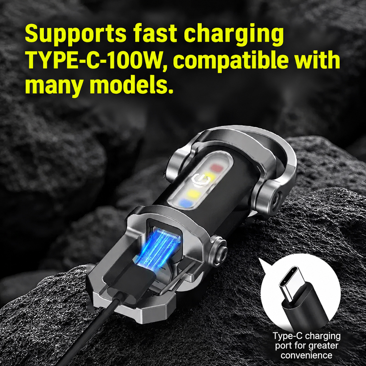 【3-in-1 Multifunction】SOS Emergency Light Flashlight【Buy 1 Get 1 Free】