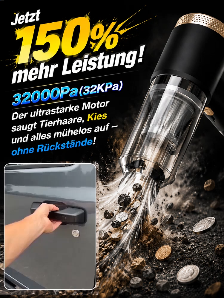 4-in-1 Vollautomatischer Staubsauger: Pusten, saugen, aufpumpen, entlüften! Ein Gerät für all deine täglichen Bedarfe!