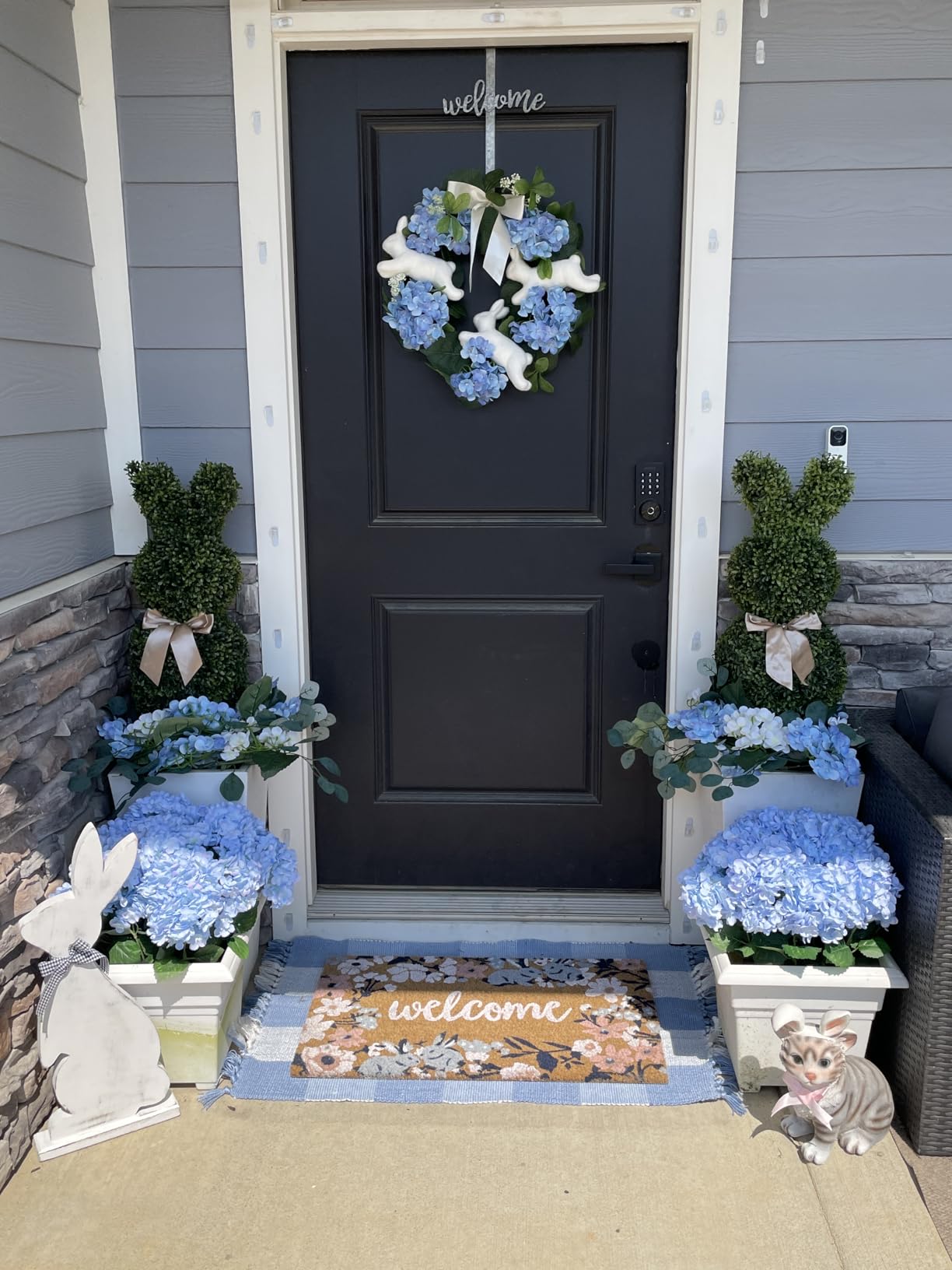 🔥Last Day 45% OFF🔥Artificial Outdoor Hydrangea Flowers - UV resistant, Waterproof, Windproof
