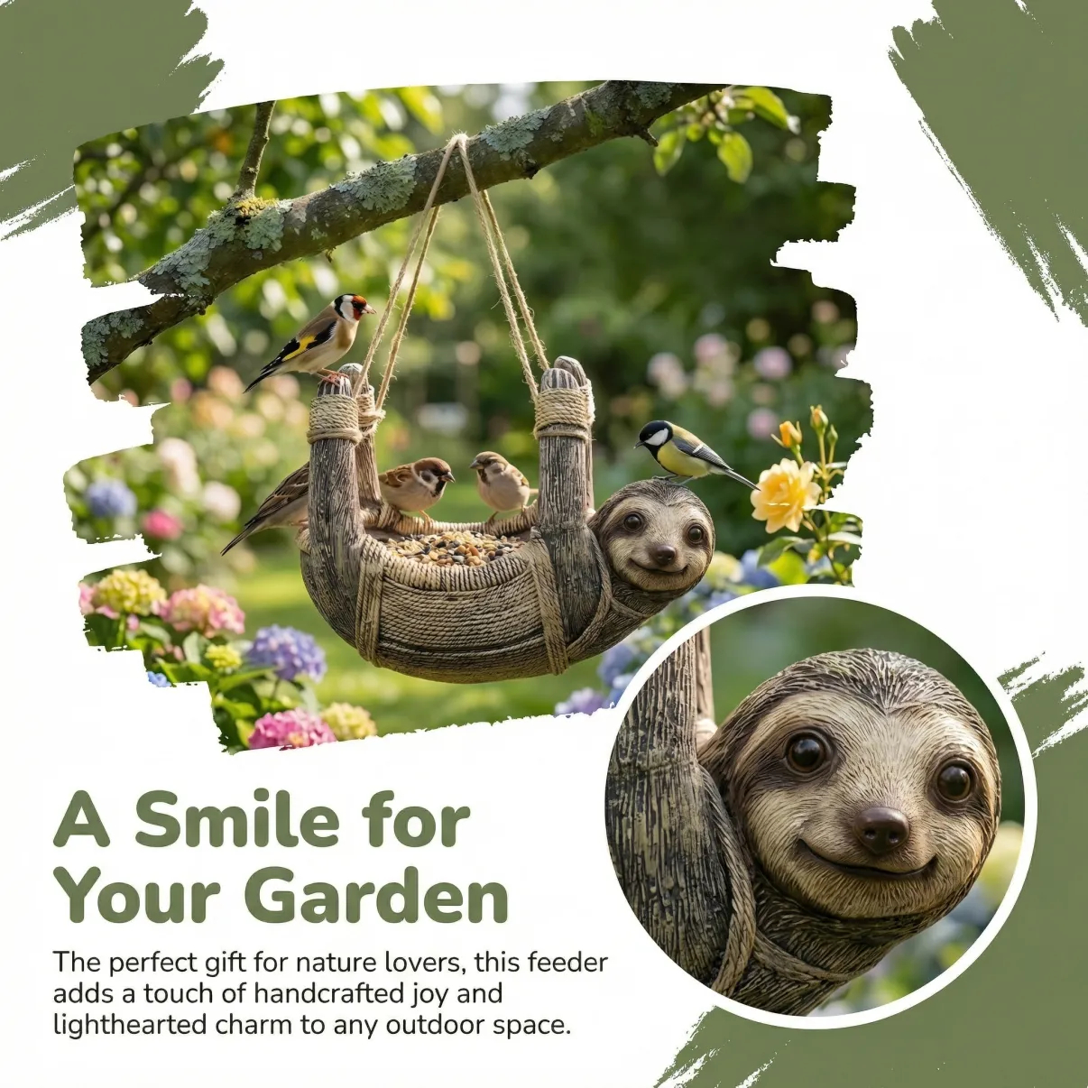 🎈Sloth Hanging Bird Feeder-