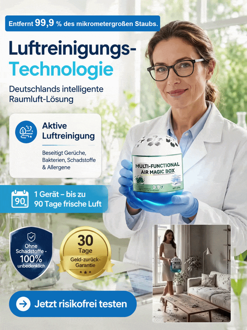 Smarter Luftreiniger | Ohne Filter & Beutel | Reinigt Ihren Raum effektiv