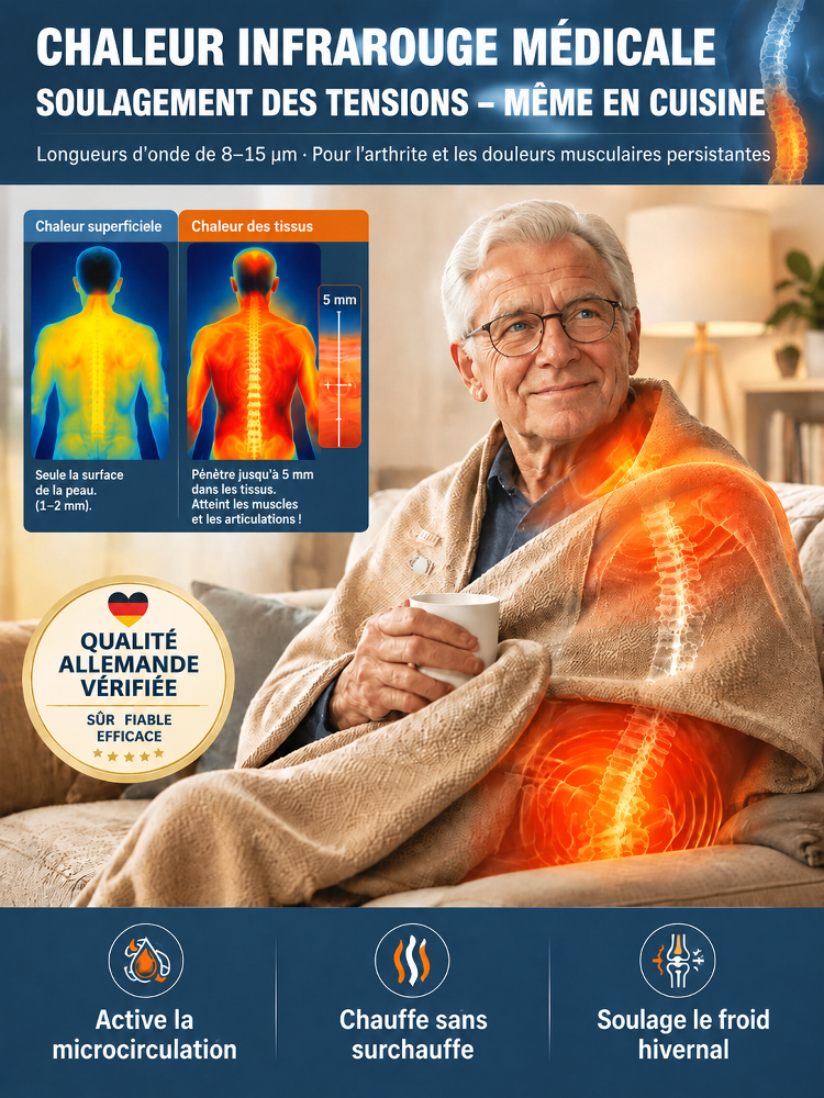 Couverture thermique pour le corps en graphène✨Chaleur En 1 Seconde ! C'est le cocon parfait pour affronter l'hiver glacial sans se ruiner. 🫂