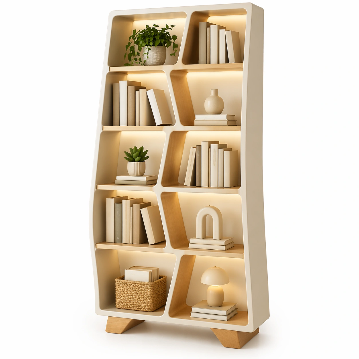 Modernes Regal Beige-domnira