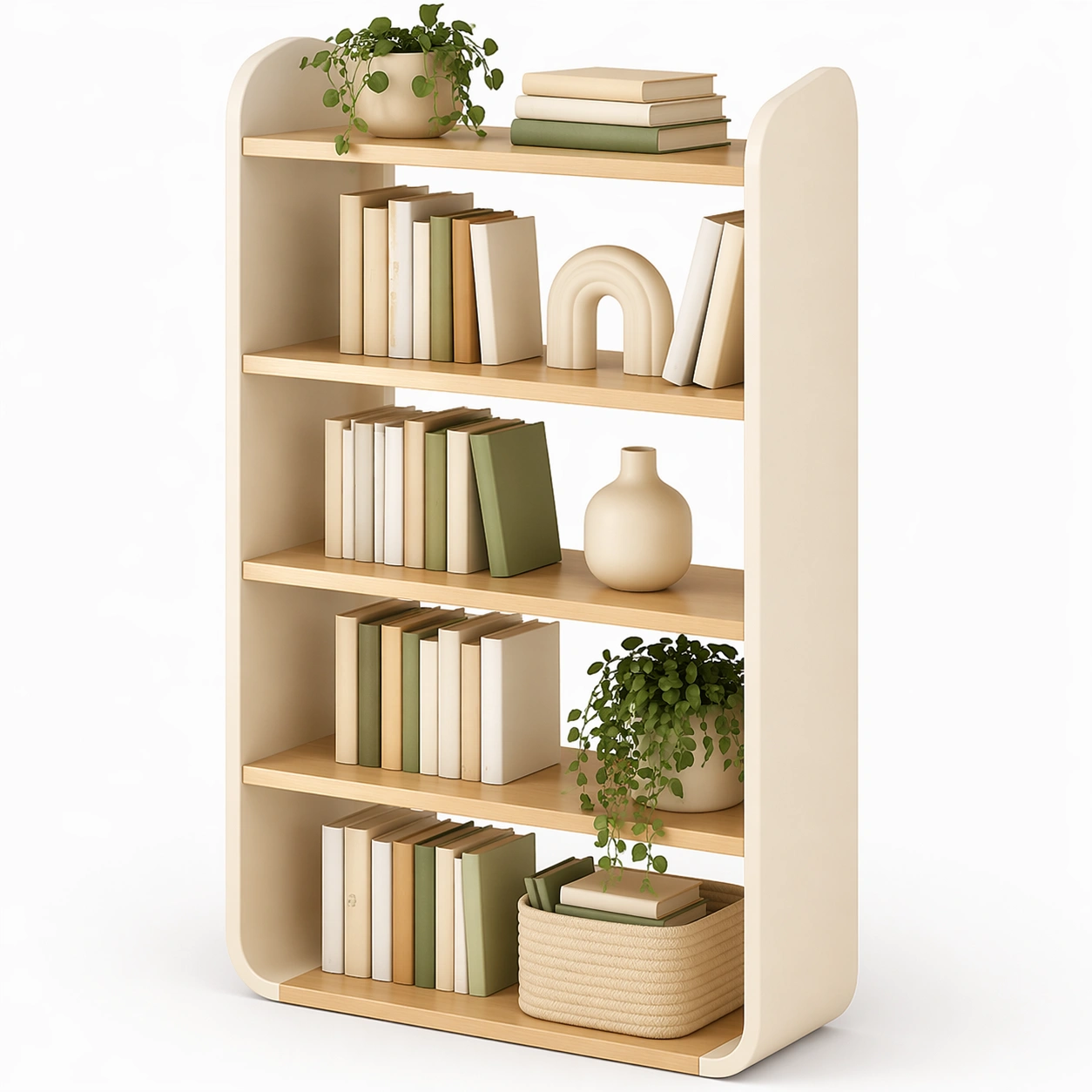 Regal Beige Holz-domnira