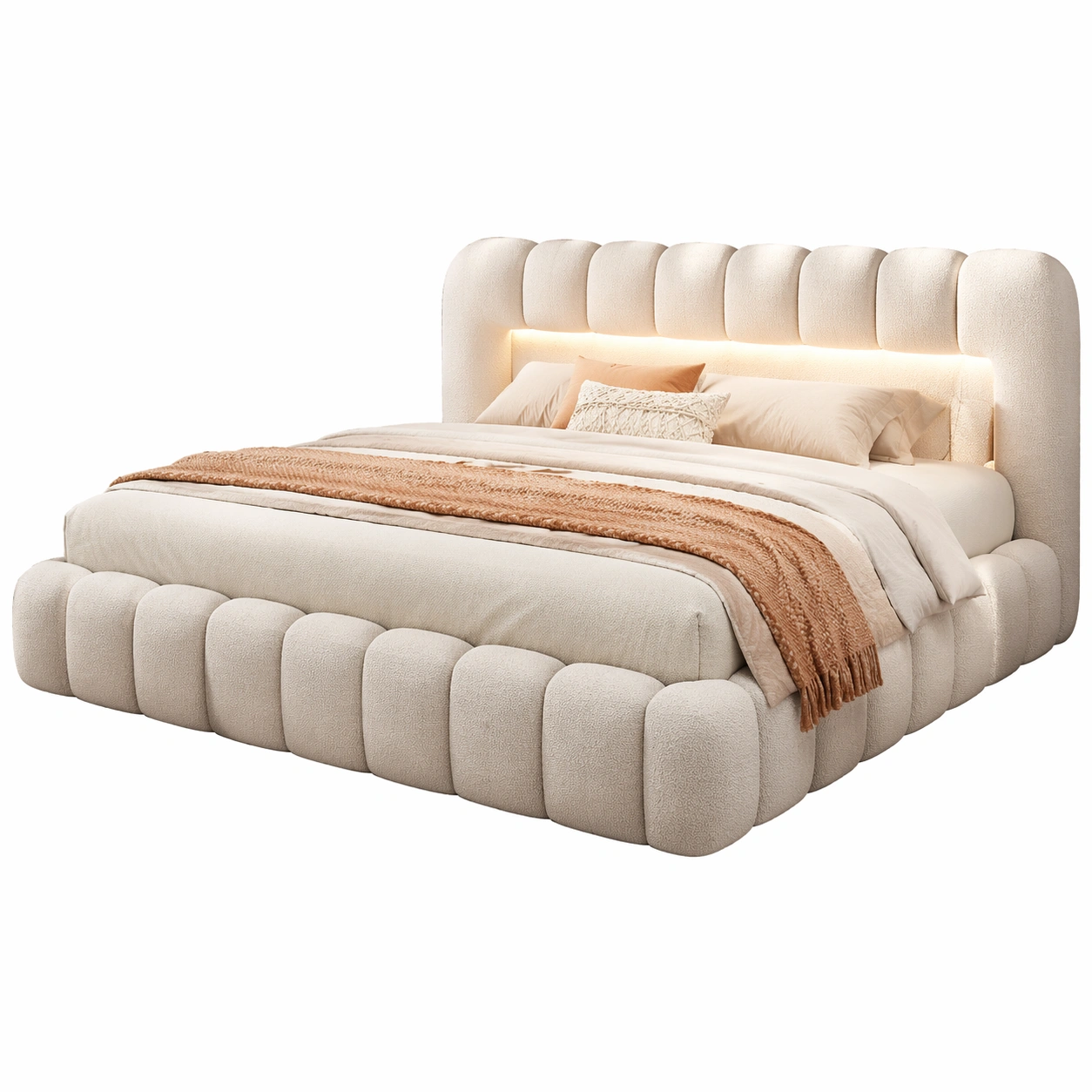 Gepolstertes Designerbett-domnira