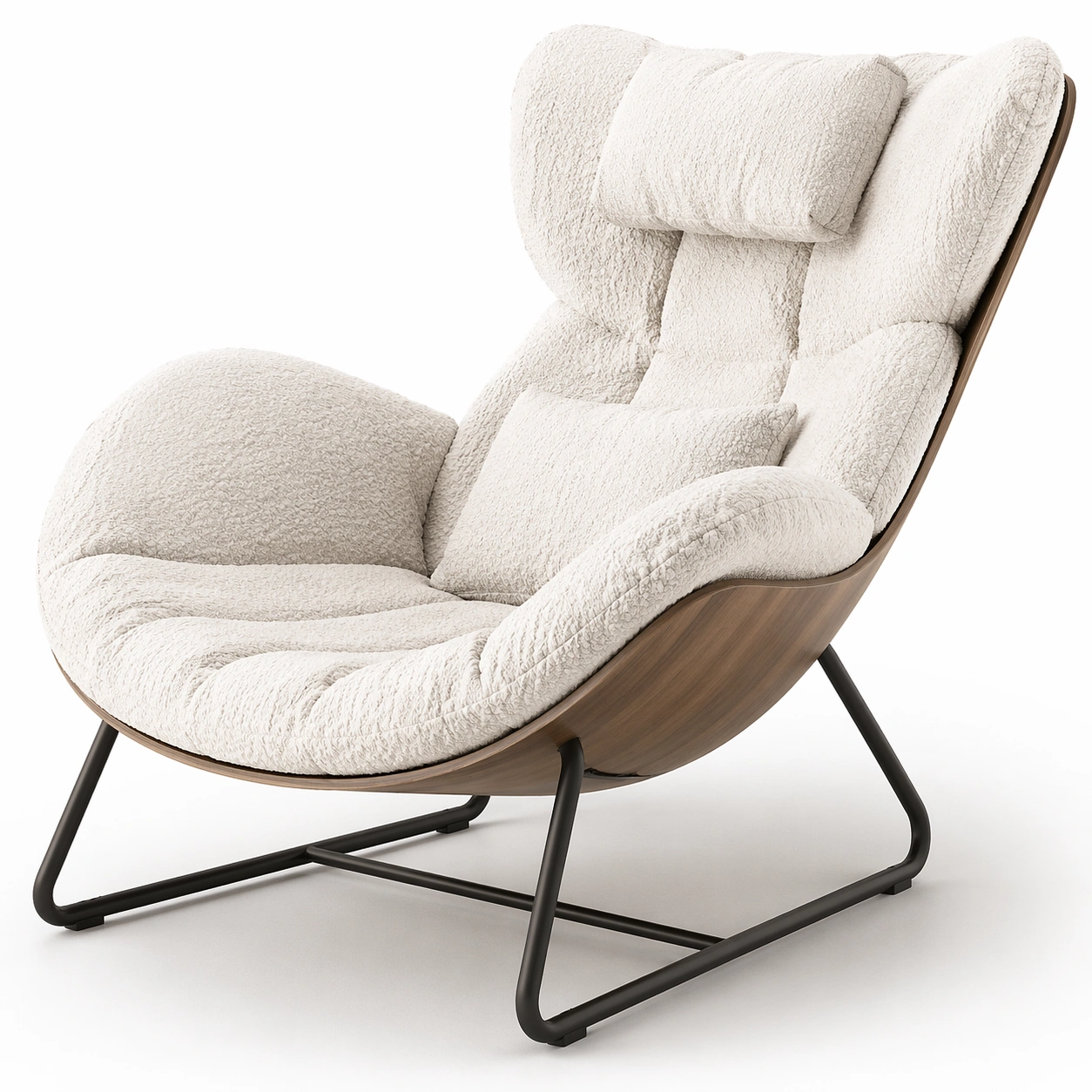 Hängesessel Beige mit Gestell-domnira