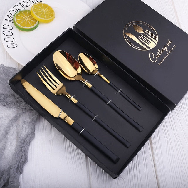 4pcs Nordic Tableware Cutlery Set-Grand Kitchen