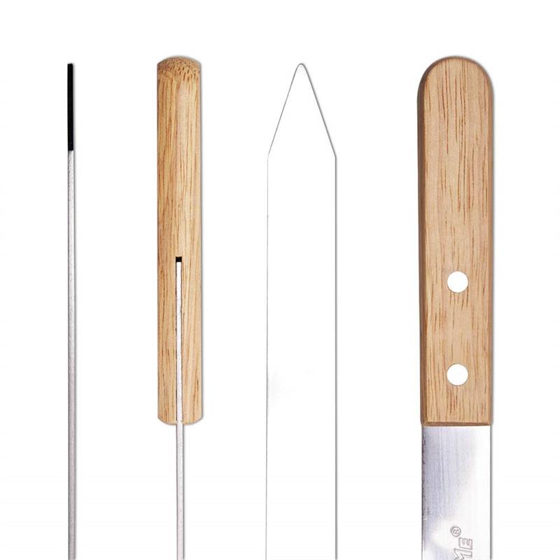 BBQ Skewers Barbecue Grill Forks Long Handle Flat BBQ Accessories Tool-Grand Kitchen