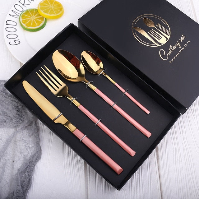 4pcs Nordic Tableware Cutlery Set-Grand Kitchen