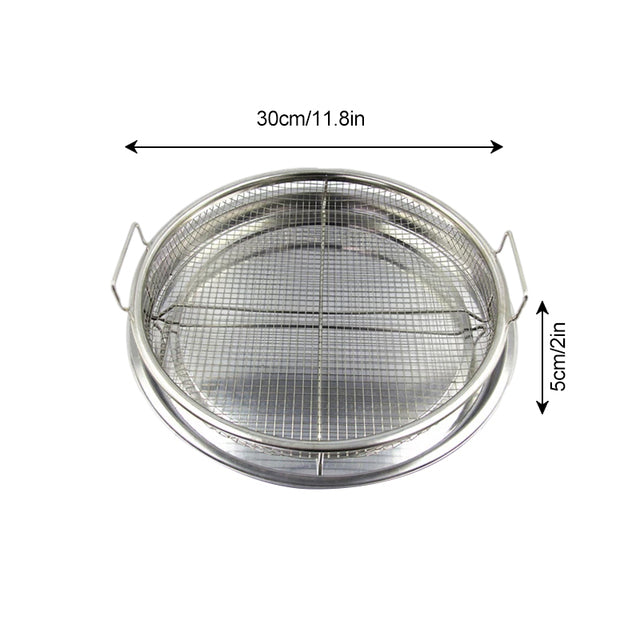 Stainless Steel Baking Tray Oil Frying Baking Pan Non-stick Grill-Grand Kitchen