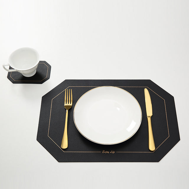 Tableware Pad Placemat Table Mat Heat Insulation Leather Bowl Coaster-Grand Kitchen