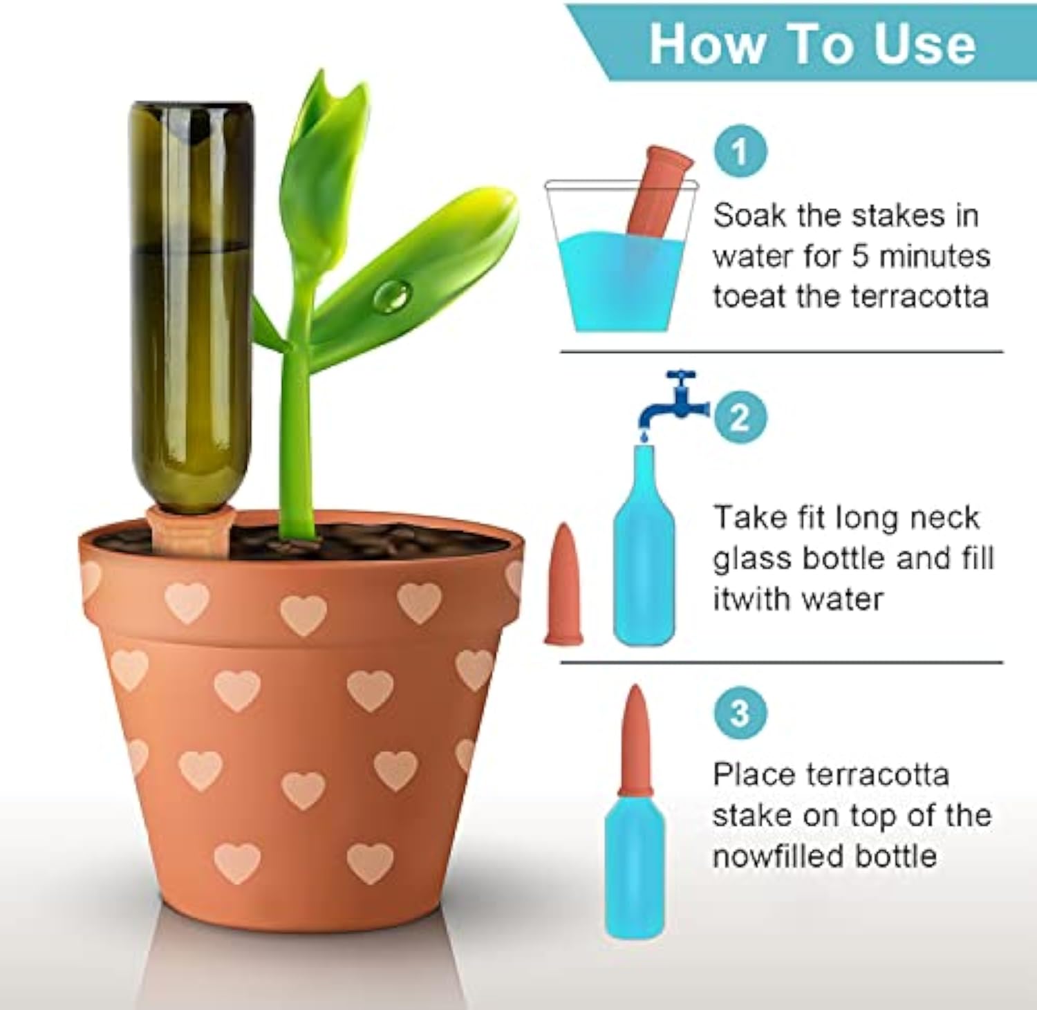 🔥Last Day 49% OFF -Terracotta Self Watering Spikes