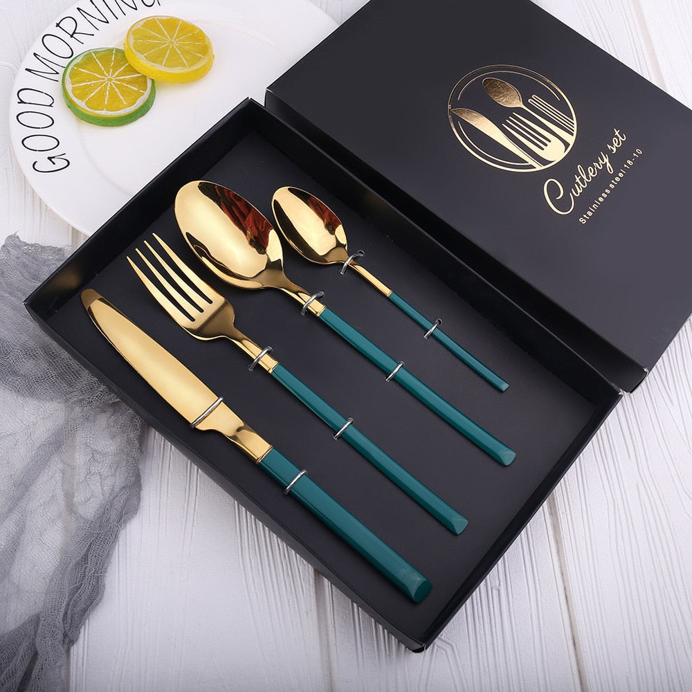 4pcs Nordic Tableware Cutlery Set-Grand Kitchen