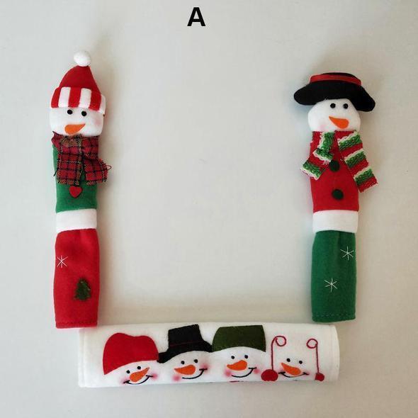 Christmas Snowman Kitchen Handle Door Covers-Grand Kitchen