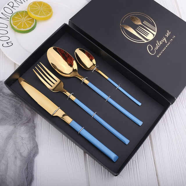 4pcs Nordic Tableware Cutlery Set-Grand Kitchen