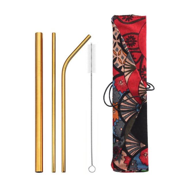 Reusable Metal Drinking Straws Stainless Steel Drinks Metal Straw Set-Grand Kitchen
