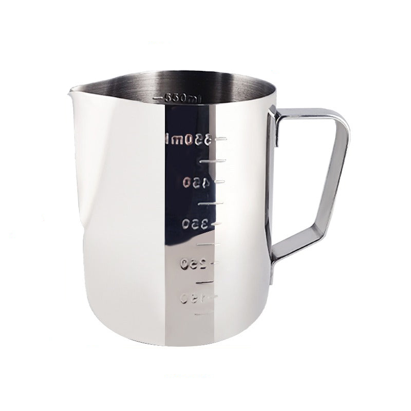 Stainless Steel Pull Flower Coffee Cup Cappuccino Cream Milk Foam Mug-Grand Kitchen