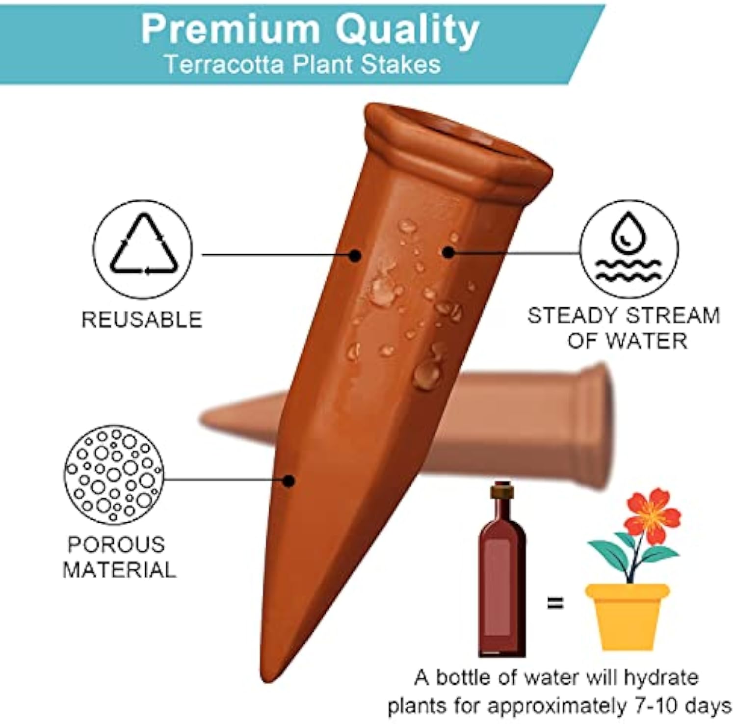 🔥Last Day 49% OFF -Terracotta Self Watering Spikes