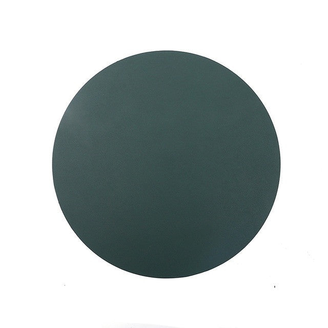 Oilproof Leather Placemat Western Food Dining Tableware Table Mat-Grand Kitchen