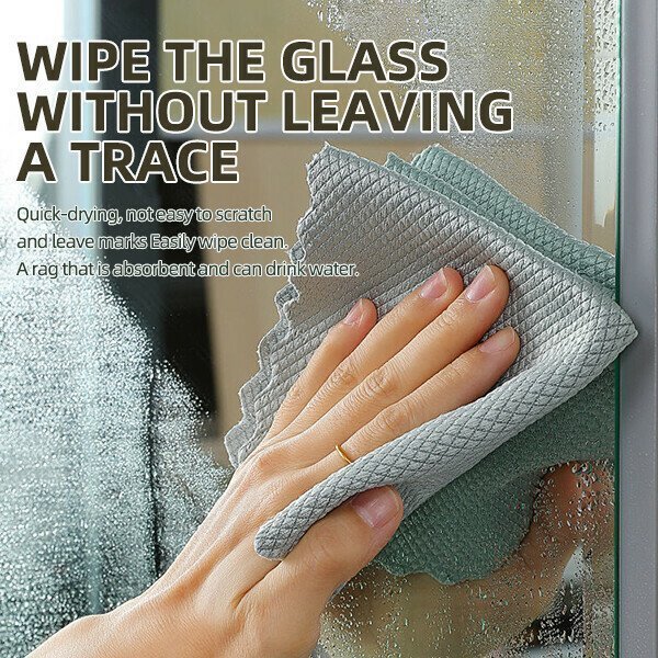 2022 Winter Best Saler Fish Scale Microfiber Polishing Cleaning Cloth-Grand Kitchen