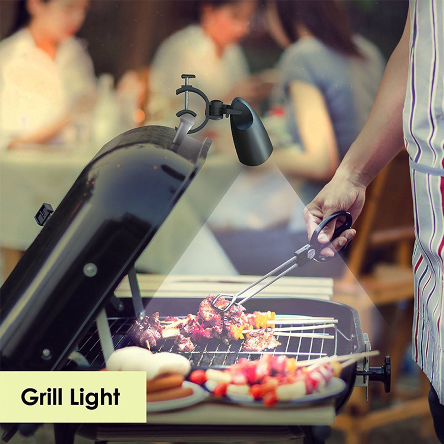 Portable Bright LED Lights BBQ Grill Light with Handle Mount Clip-Grand Kitchen