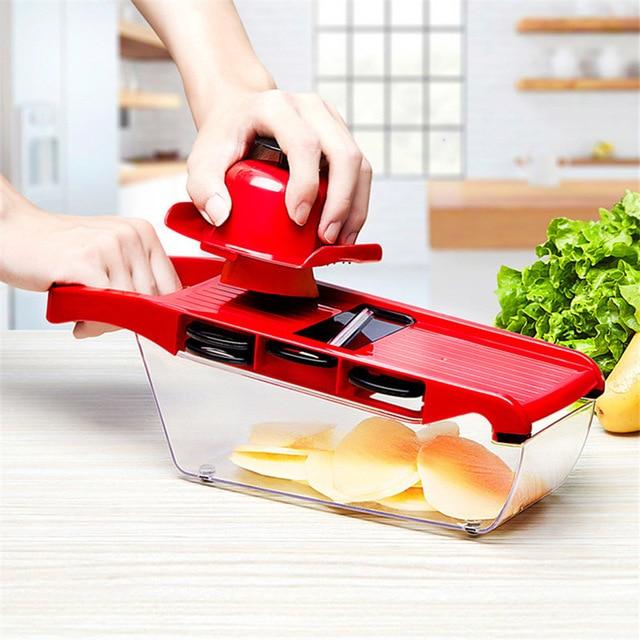 Mandoline Vegetable Slicer With Stainless Steel Blades-Grand Kitchen