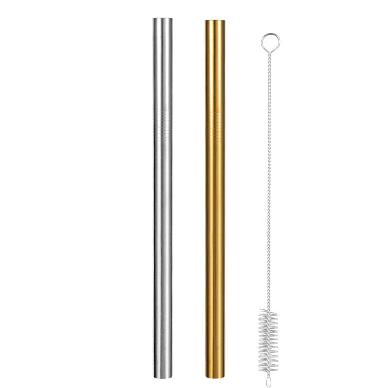 Extra Wide Straw Reusable Stainless Steel Drinking Straw Metal Straw-Grand Kitchen