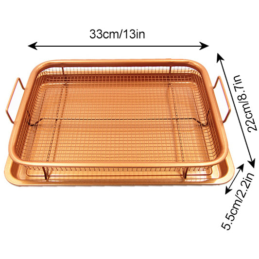 Stainless Steel Baking Tray Oil Frying Baking Pan Non-stick Grill-Grand Kitchen