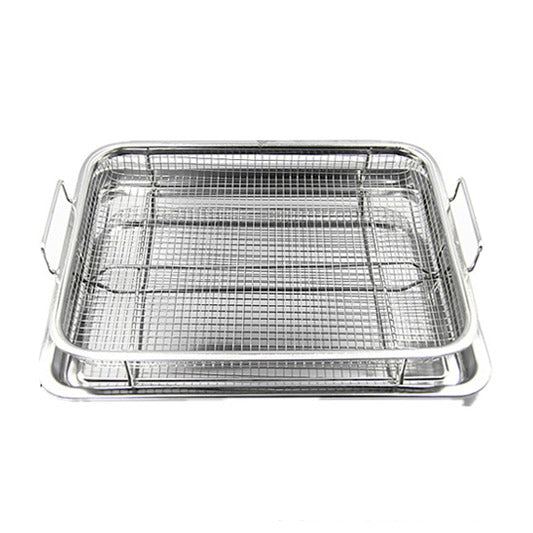 Stainless Steel Baking Tray Oil Frying Baking Pan Non-stick Grill-Grand Kitchen