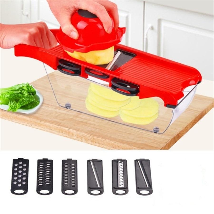 Mandoline Vegetable Slicer With Stainless Steel Blades-Grand Kitchen