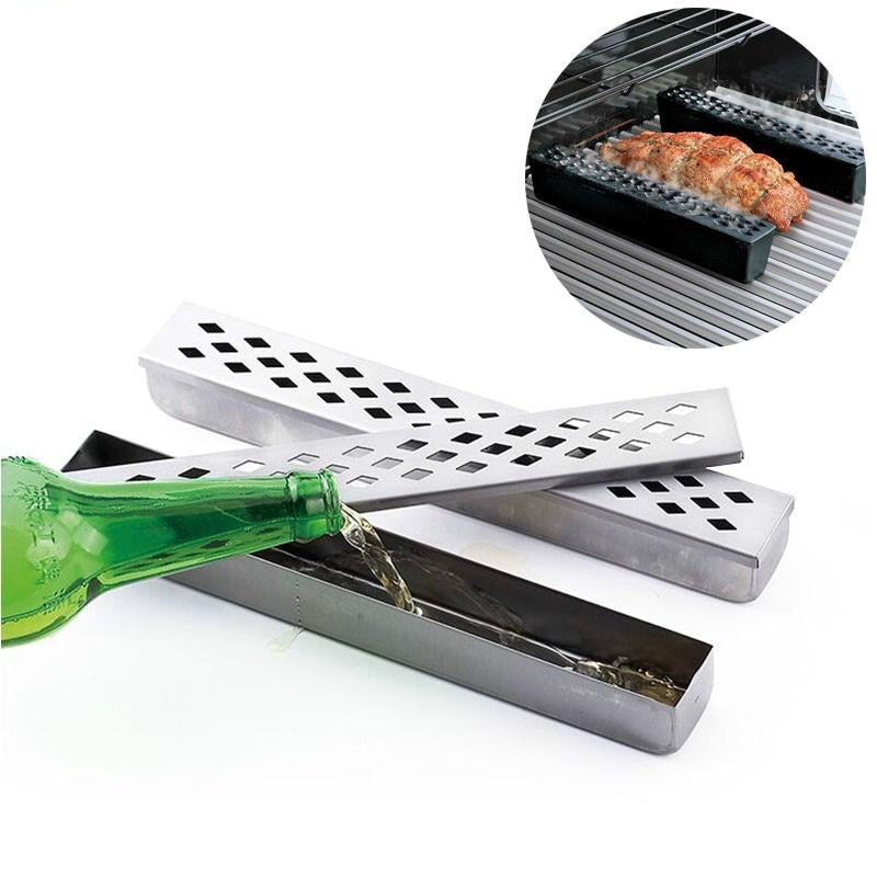 Smoker Box Cold Smoke Generator Barbecue Grill Mesh Pellet Tube Tool-Grand Kitchen