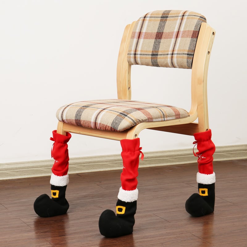 🎅Christmas Chair Leg Covers (Santa Boot Design)🎄