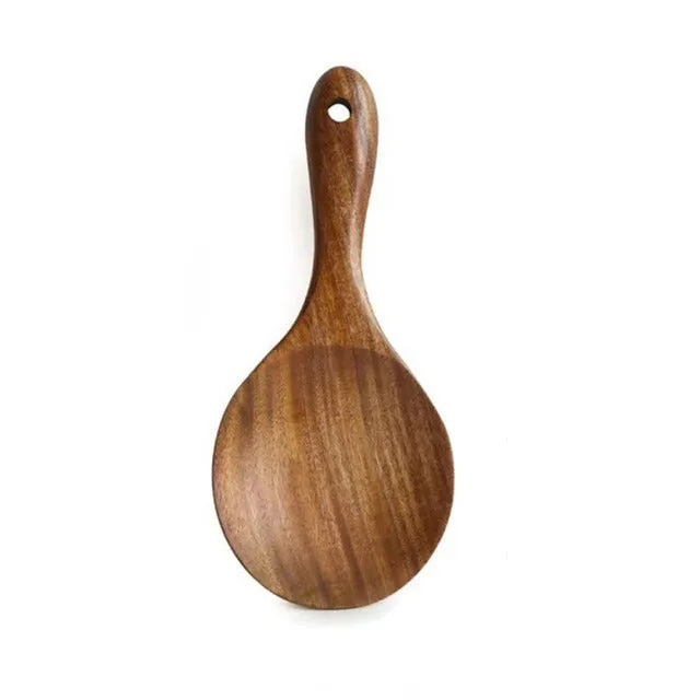 Teak Natural Wood Rice Spoon-Grand Kitchen