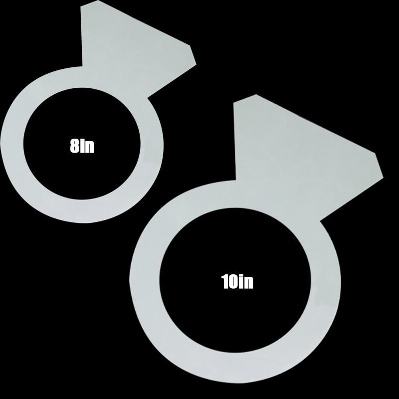 Safe Stencil For Cake Decorating Shape Cake Diamond Ring Template-Grand Kitchen