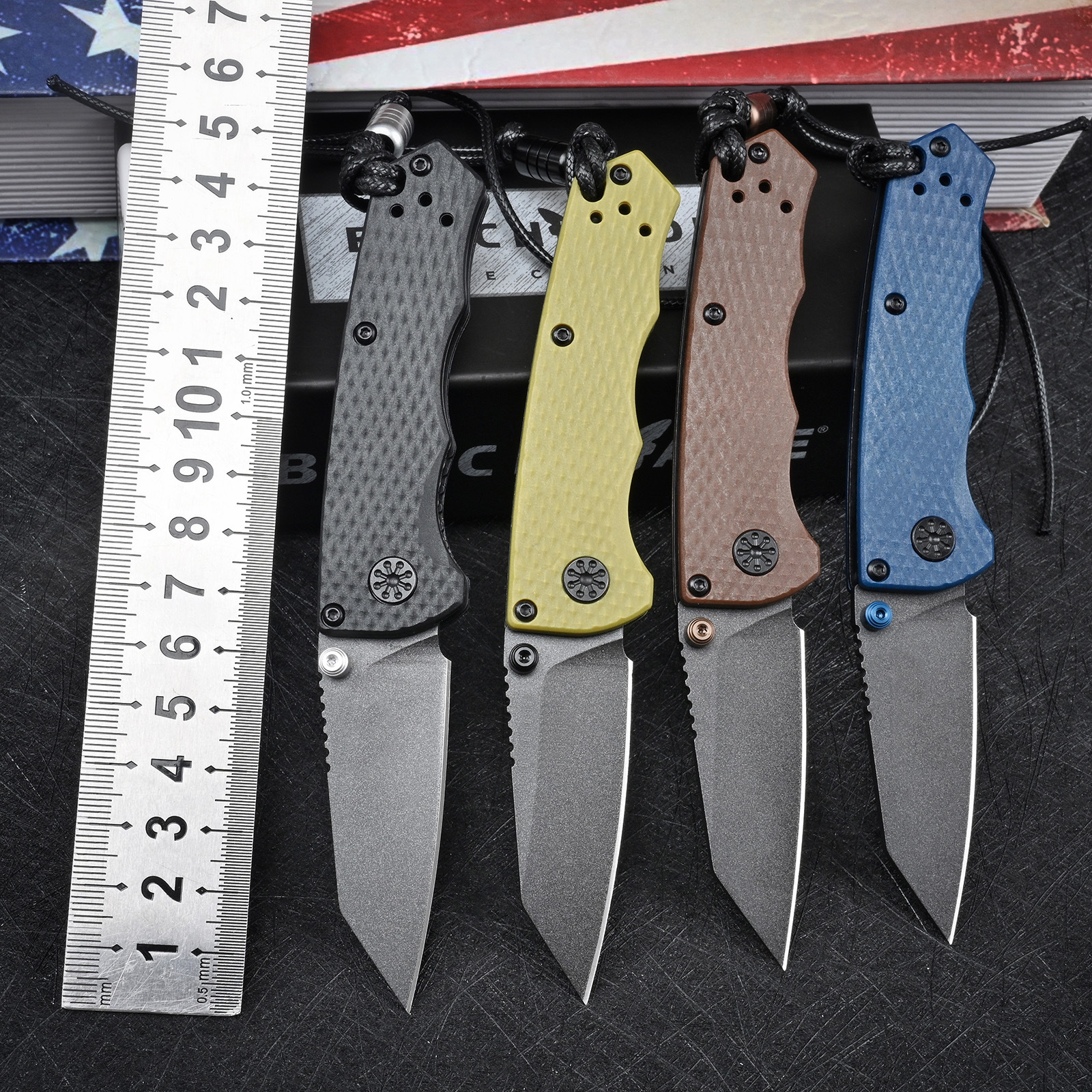 BM 290BK Full Immunity Crater Blau Taschenmesser