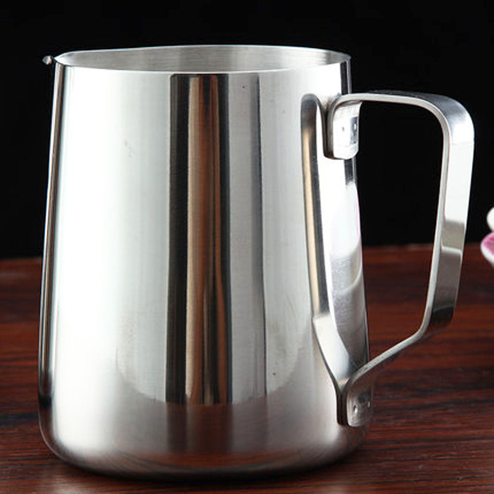 Stainless Steel Pull Flower Coffee Cup Cappuccino Cream Milk Foam Mug-Grand Kitchen