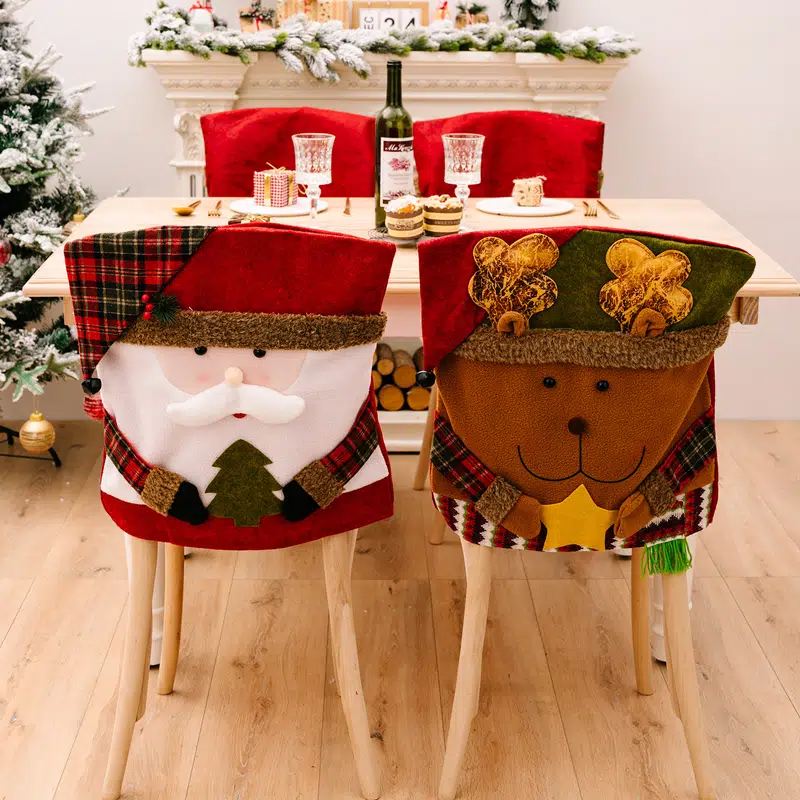 Christmas decoration Cartoon Chair Cover-Grand Kitchen