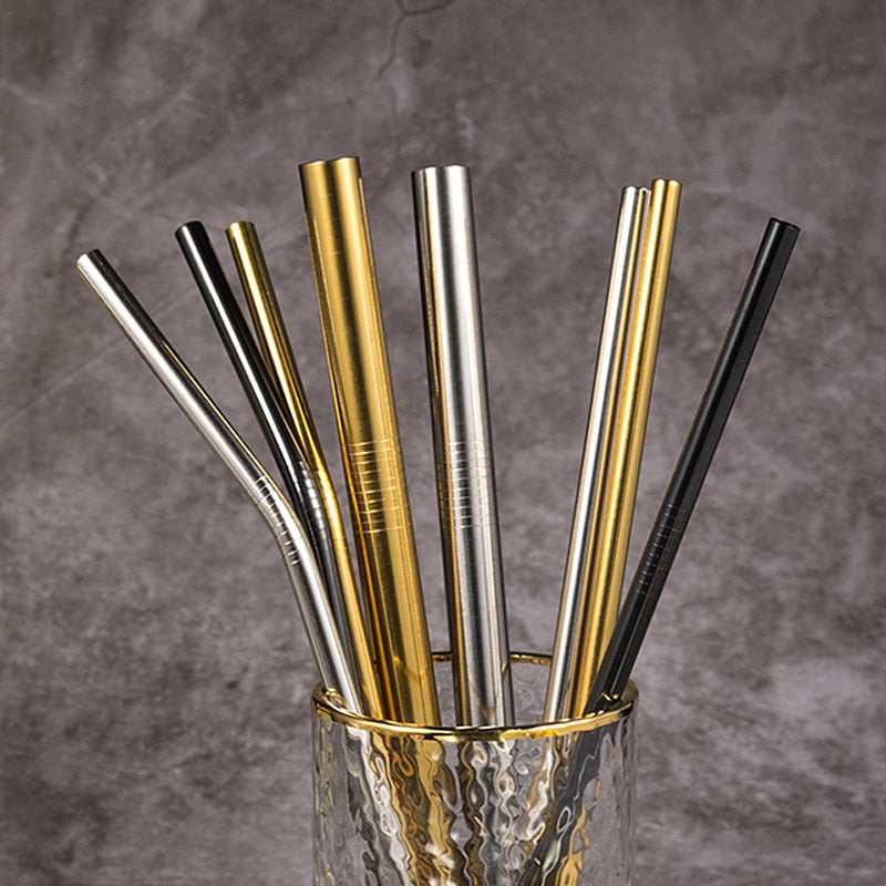 Extra Wide Straw Reusable Stainless Steel Drinking Straw Metal Straw-Grand Kitchen