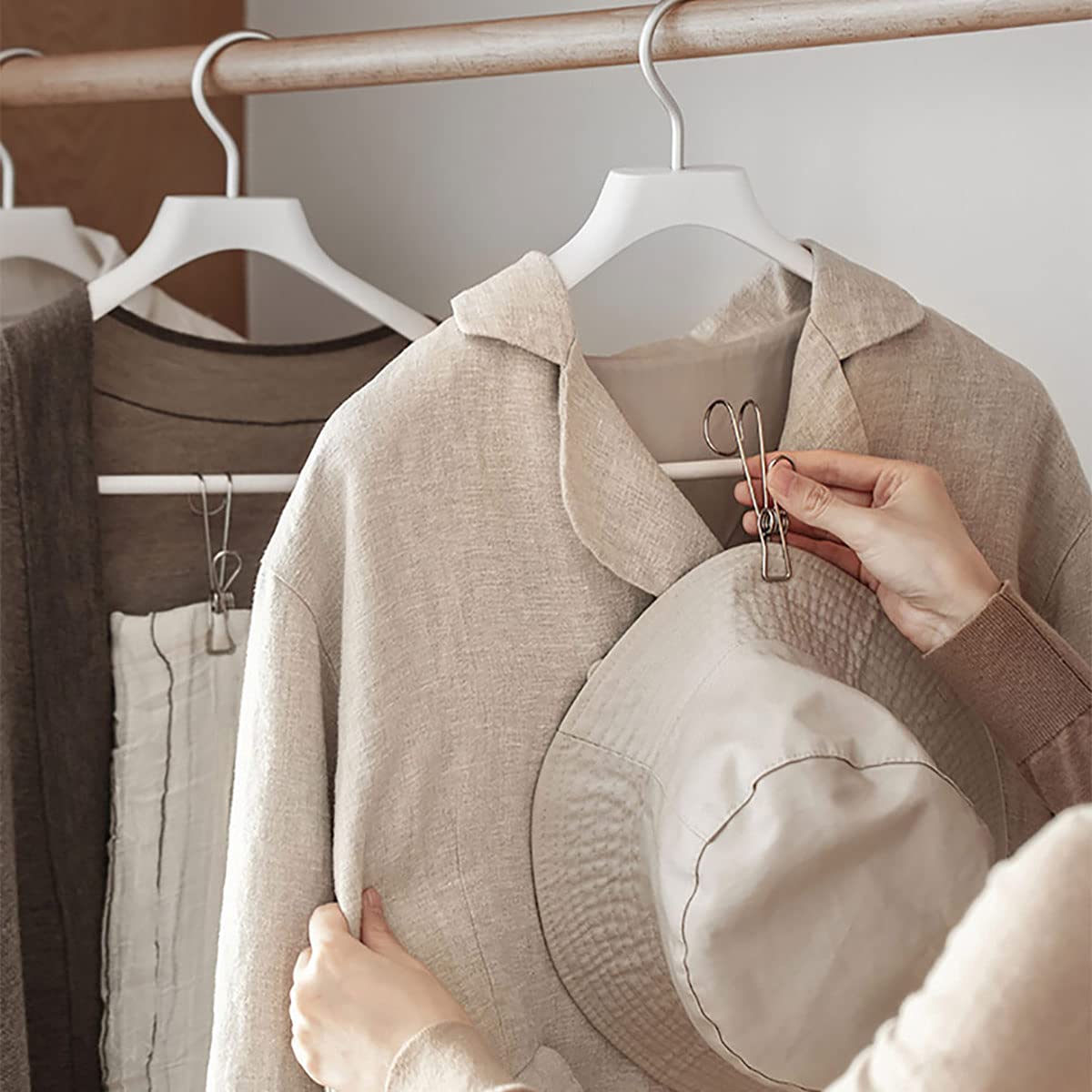 Stainless Steel Metal Long Tail Clip With Hooks - (1SET/5PCS)-Grand Kitchen