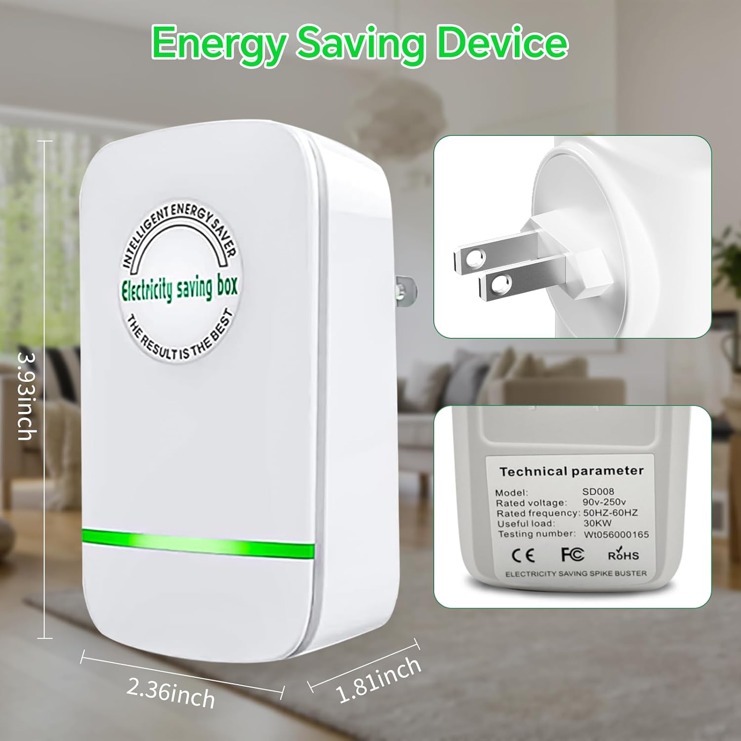 🔥2026 Smart Power Saver⚡ – 30KW Electricity Saving Box (90V–250V)