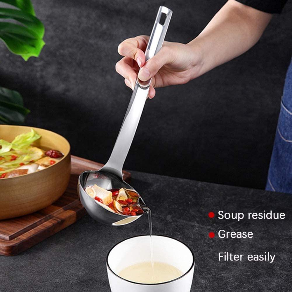 Stainless Steel Oil Separator Soup Ladle -Grand Kitchen