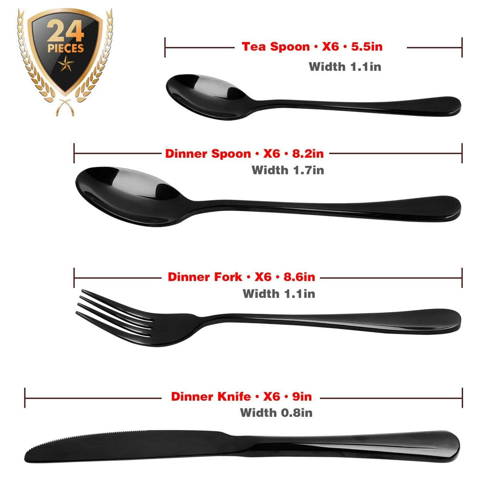 24pcs Cutlery Dinnerware Set-Grand Kitchen