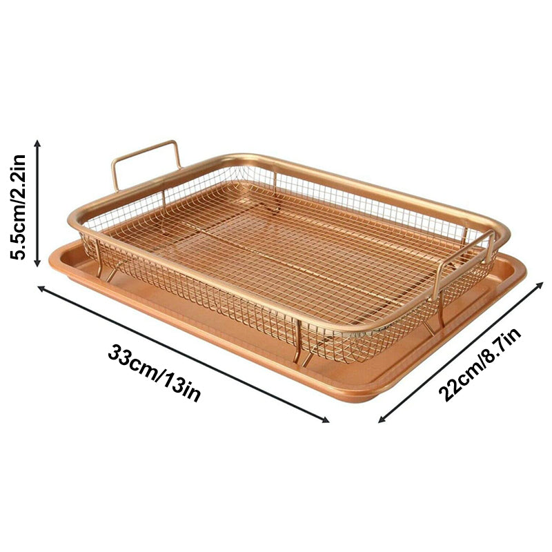 Stainless Steel Baking Tray Oil Frying Baking Pan Non-stick Grill-Grand Kitchen