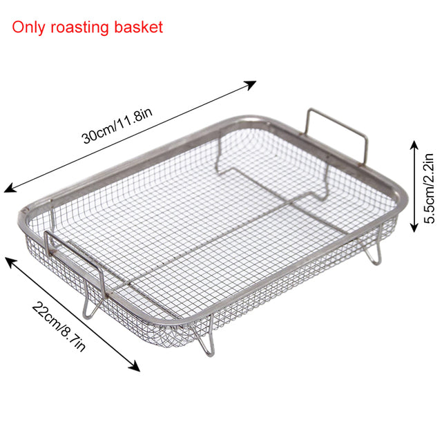 Stainless Steel Baking Tray Oil Frying Baking Pan Non-stick Grill-Grand Kitchen